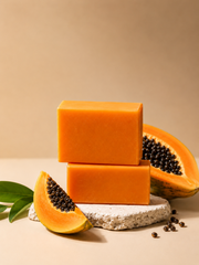 Vanika Papaya Soap with fresh papaya